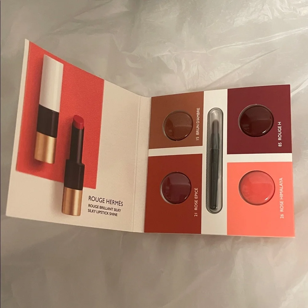 Hermes rouge brilliant silky lipstick shine 4 shades